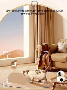 360 độ <span class=keywords><strong>HD</strong></span> 1080P Ống kính kép <span class=keywords><strong>Camera</strong></span> an ninh không dây 2 chiều âm thanh video PTZ Màn hình Kép màn hình CMOS SD thẻ bảo hành 1 năm - Product Image 6