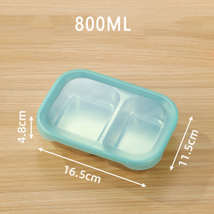 TIANXING Factory Direct Bandeja de comida de <span class=keywords><strong>3</strong></span> compartimentos SUS Bandeja de acero inoxidable para servir alimentos con tapas - Product Image 3