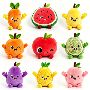 Juguetes de peluche de frutas, plátano, fresa, guisante, animales de peluche suaves para niños de 11 cm a 30 cm, unisex, de 2 a 4 años - Product Image 2