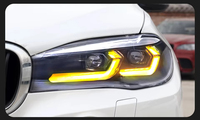 Faros Delanteros LED de Alta Luminosidad para X5 F15 12V 2014-2018, Sistema de Iluminación Delantera Profesional, Conjunto de Faros de Repuesto