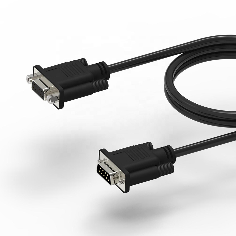 Haute qualité DB9 câble mâle à femelle pour scanner, Modem, imprimante, traceur, caméra