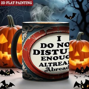 Color Changing <b>Ceramic</b> Mug 11oz Frosted Black Heat Sensitive Magic <b>Cup</b> Interactive Design - Product Image 6