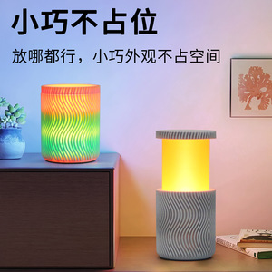 Lampe de table créative en forme d'arbre de Noël 3D, lumière LED colorée, commande tactile, veilleuse, éclairage d'ambiance pour chambre à coucher, bureau, alimentée par batterie - Product Image 5