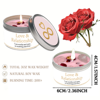 Livraison Gratuite - Cadeaux de Mariage - Articles - Bougies Parfumées à la Cire de Soja - Rose - Parfum Organique - Cadeau de Retour de Mariage pour les Invités