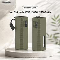 Étui en silicone SIKAI pour batterie externe CUKTECH 15SE 100W 20000mAh, léger, résistant aux chocs, anti-rayures, antidérapant