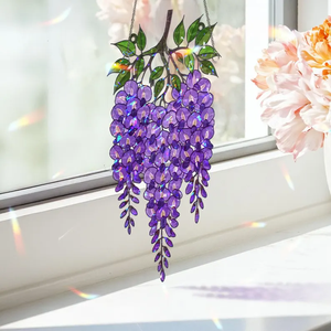 Trang trí cửa sổ kính màu nho, trang trí sân vườn, thu gom ánh sáng mặt trời, vườn gia đình, vật dụng ngoài trời - Product Image 2