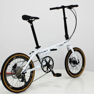 Vélo pliant en alliage d'aluminium L8 de 20 pouces, freins à disque à 9 vitesses, vélo de banlieue léger - Product Image 3
