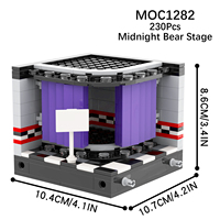 Jeu d'horreur Five Nights at Freddy's Midnight Bear Stage Leguoguo MOC MOOXI MOC1282 Jouets Blocs de construction Briques pour enfants
