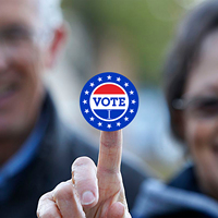 Papier d'art personnalisable Démocratie-Autocollants de vote