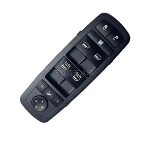 Interrupteur de commande électrique de lève-vitre Dodge 68039806AA 12v Fond noir LED bleu - Product Image 1