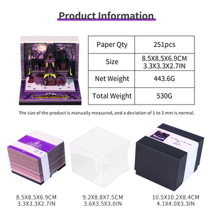 Offre Spéciale : Bloc-notes <span class=keywords><strong>Calendrier</strong></span> Personnalisé Monde Magique, Balai Magique, Pub, Notes Adhésives 3D, Bloc-mémo 3D avec Lumière pour Fans <span class=keywords><strong>de</strong></span> Films – Idéal comme Cadeau - Product Image 6