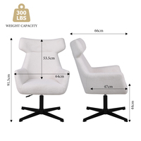 Fauteuils de salon de bureau modernes de haute qualité, rembourrés en velours, pour usage intérieur, fabriqués en velours