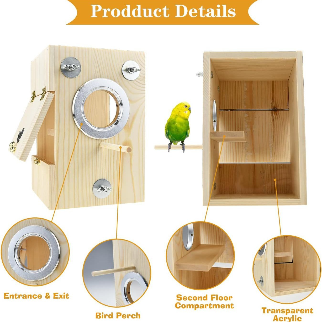 wood bird cage