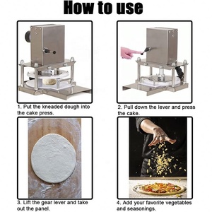 Laminatrice Semiautomatica Professionale in Acciaio Inossidabile da 22 cm per <span class=keywords><strong>Pizza</strong></span> e Tortilla, Pressa Riscaldata per <span class=keywords><strong>Impasto</strong></span> <span class=keywords><strong>Pizza</strong></span> - Product Image 5