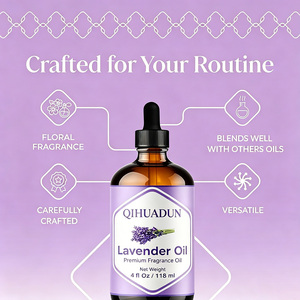 Huile parfumée à la lavande 118 ml (4 fl oz) pour diffuseur, soins de la peau et des cheveux, idéale pour les massages et les mélanges DIY, avec compte-gouttes - Product Image 2