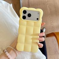 Coque de téléphone couleur unie style Ins avec dragonne en forme de fleur, compatible iPhone 13-17 Pro Max, en TPU souple antichoc