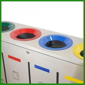 <span class=keywords><strong>Cubo</strong></span> de <span class=keywords><strong>basura</strong></span> de acero inoxidable MAITT con <span class=keywords><strong>compartimentos</strong></span> Cerradura de llave: Ideal para oficinas, tiene <span class=keywords><strong>compartimentos</strong></span> Uno para desechos de papel regulares - Product Image 5