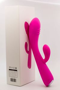 Vibratore a Rosa <span class=keywords><strong>per</strong></span> Punto G e Clitoride con Riscaldamento, Vibratore Doppio Impermeabile Ricaricabile, Giocattolo Sessuale <span class=keywords><strong>per</strong></span> <span class=keywords><strong>Lei</strong></span> - Product Image 2
