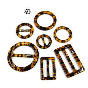 <span class=keywords><strong>Boucle</strong></span> à ardillon en plastique écaille de tortue, revêtement <span class=keywords><strong>sans</strong></span> nickel, pour chaussures, vêtements, sacs, ceintures - Product Image 4