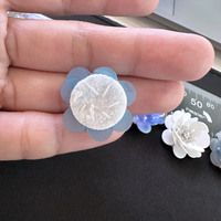 Strass perlés en PVC faits à la main fleurs pailletées 2.5 cm bricolage mode accessoires décoratifs usine directe