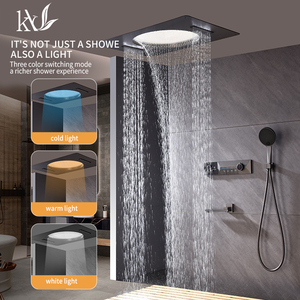 Yake soffitto incorporato miscelatore doccia Led Taps Display digitale pioggia cascata bagno rubinetto termostatico doccia miscelatore - Product Image 2