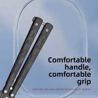 Couteau papillon d'entraînement pliable fabriqué en usine, non affûté, pour l'extérieur, modèle d'entraînement hybride CSGO pour la dextérité manuelle, Y-58, acier 3CR13