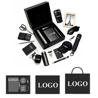Kit de bienvenue personnalisé avec logo 2 en 1, carnet en cuir A5, stylo, ensemble cadeau personnalisé pour le personnel de bureau