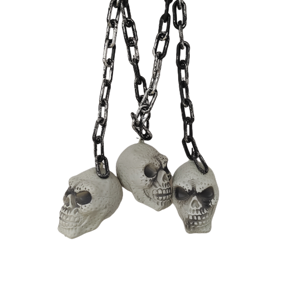 Décorations d'Halloween : Accessoires effrayants pour la pièce, bar extérieur, maison hantée, décorations de crânes suspendues - Product Image 2