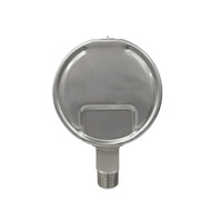 Manomètre à capsule en acier inoxydable SPR 100 mm, 0-100 mbar, 0-10 kPa, haute précision, CL 1.0, basse pression