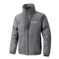 Veste d'hiver pour homme de marque tendance, nouvelle veste matelassée en duvet de canard blanc épaisse et chaude, col montant, imperméable, de haute qualité