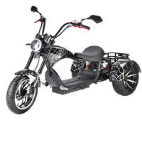 Tricycle électrique de haute qualité à 3 roues, vélo électrique à trois roues, Citycoco 3000w, trike 3000w
