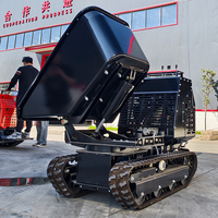 Haute qualité 1.2 tonnes Mini chenille Dumper Skid Loader KUBOTA diesel puissant avec seau de rotation à 260 ° à vendre