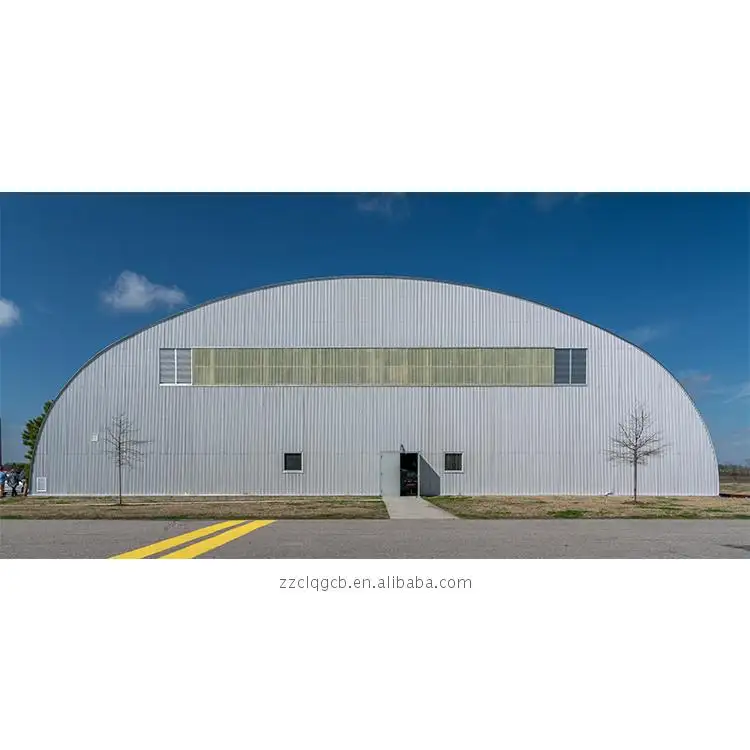 Préfabriqué hangar d'aviation en acier pré-construit mobile d'avion pré-fait entrepôt