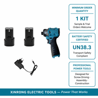 Visseuse à chocs sans fil 18V sans balais, 2 batteries et chargeur inclus, couple élevé pour le vissage du bois et du métal, UN38.3
