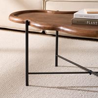 Table basse en bois massif de style moderne Senwell - Utilisation multifonctionnelle, écologique et durable, meubles pour la maison