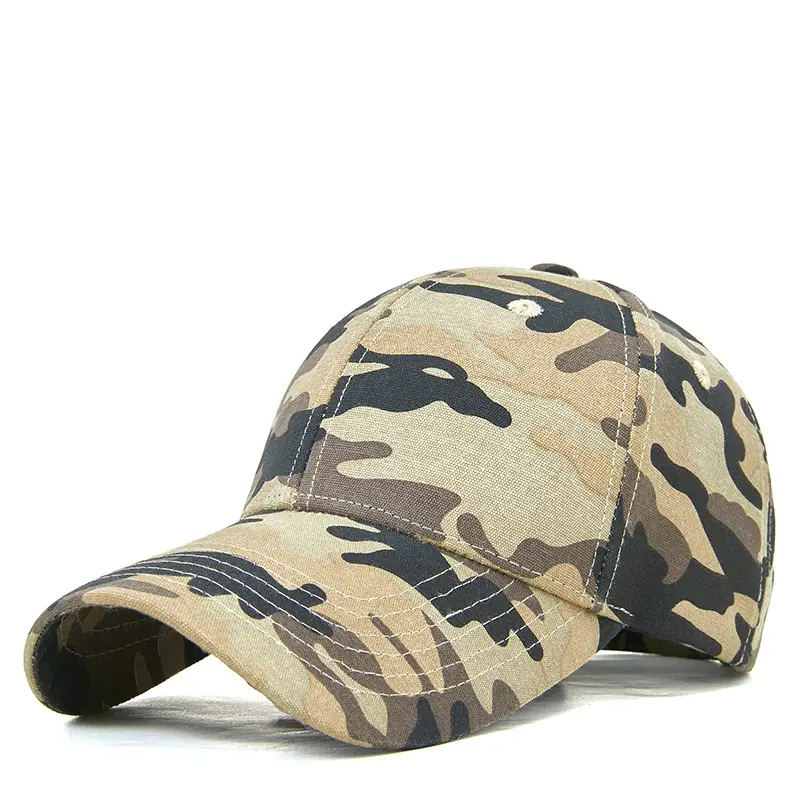 100% Cotton Camouflage Custom Camo Baseball Caps Hats