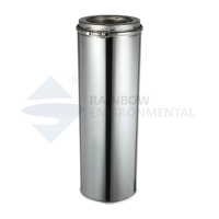 Kit de cheminée en acier inoxydable isolé à double paroi avec système de verrouillage par torsion, 5 pouces, pour poêle à bois, système de cheminée résidentiel