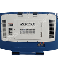 Générateur à clipser silencieux à démarrage automatique 60Hz Conteneur d'auvent 15kW Sortie CC triphasée Moteur de marque réfrigéré à faible AVR élevé