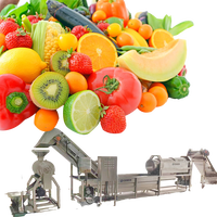 Complete Volautomatische Versvruchtensapverwerkingslijn Drinkproductielijn Sapvulmachine