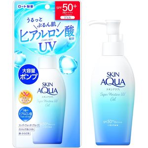 Made Japan Rohto Aqua Super Moisture UV Gel SPF50 PA4 Hyaluronic Acid <b>Sunscreen</b> <b>Waterproof</b> Face Body for Women All Skin Types - Product Image 1
