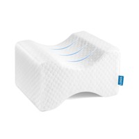 Oreiller en mousse à mémoire de forme pour dormeurs latéraux - Oreiller pour soulager la douleur sciatique, avec sangle de soutien amovible, oreillers pour les jambes pour dormir