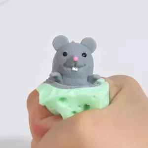 2024 nouveaux jouets de décompression TPR souris presser Fidget jouets Pack drôle soulagement du Stress jouets pour enfants et adultes