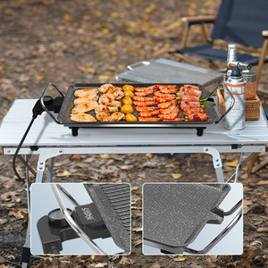 Plaque de cuisson électrique Winning Star 48x27cm, antiadhésive, à température réglable, pour barbecue domestique - Product Image 2