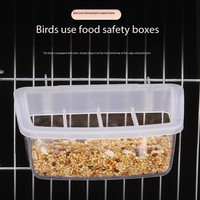 Mangeoire à oiseaux KWS durable et résistante aux éclaboussures, en plastique, pour cage, distributeur de nourriture pour pigeons, oiseaux et poulets