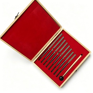 Diapasons musicaux 8-en-1 de haute qualité, 285 396 417 528 639 741 852 963Hz, kit avec boîte en bois pour l'enseignement, vente en gros - Product Image 4