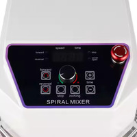 Mesin pengaduk adonan, mesin Mixer dapur intelijen industri baja tahan karat 15L untuk tepung adonan roti makanan baru