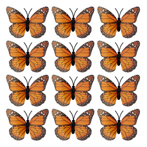 Decoración de Ramo de Mariposas Artificiales de 7 cm, Mariposas <span class=keywords><strong>Monarca</strong></span> de Halloween, Decoraciones para el Hogar, Accesorio para el Cabello Tridimensional - Product Image 4