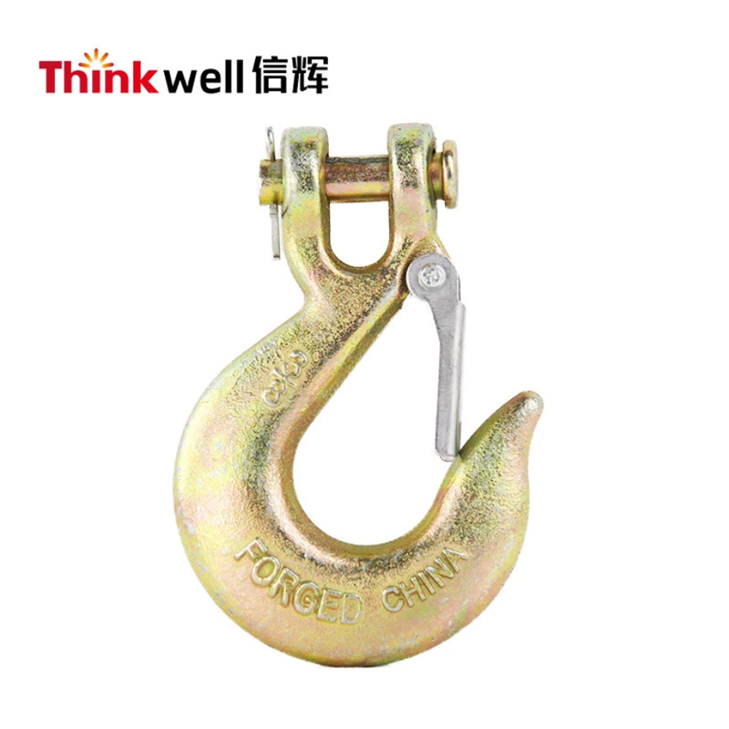 Красный цвет настройки безопасности Heavy Duty Самоблокирующиеся типа форма триггер кран подъемный крюк