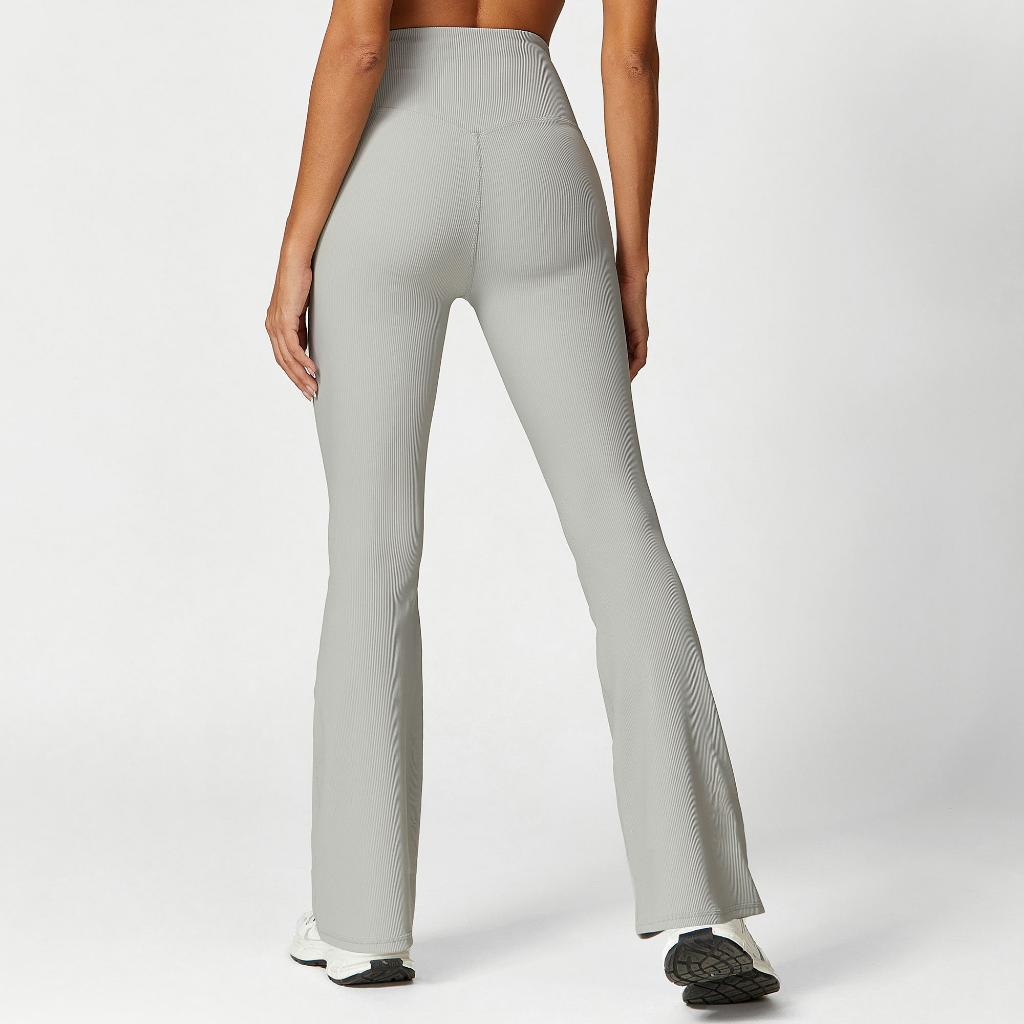 cyclic grey flare pants