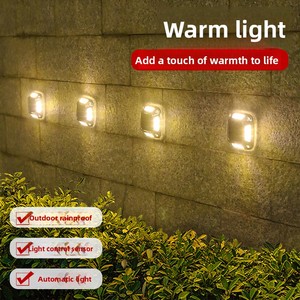 Lampada Solare a LED <span class=keywords><strong>da</strong></span> Parete <span class=keywords><strong>per</strong></span> Esterni, Decorazione <span class=keywords><strong>per</strong></span> <span class=keywords><strong>Giardino</strong></span> e Cortile, Impermeabile, Lampada a Pilastro Paesaggistica in Acciaio Inossidabile <span class=keywords><strong>per</strong></span> Montaggio a <span class=keywords><strong>Terra</strong></span> - Product Image 2